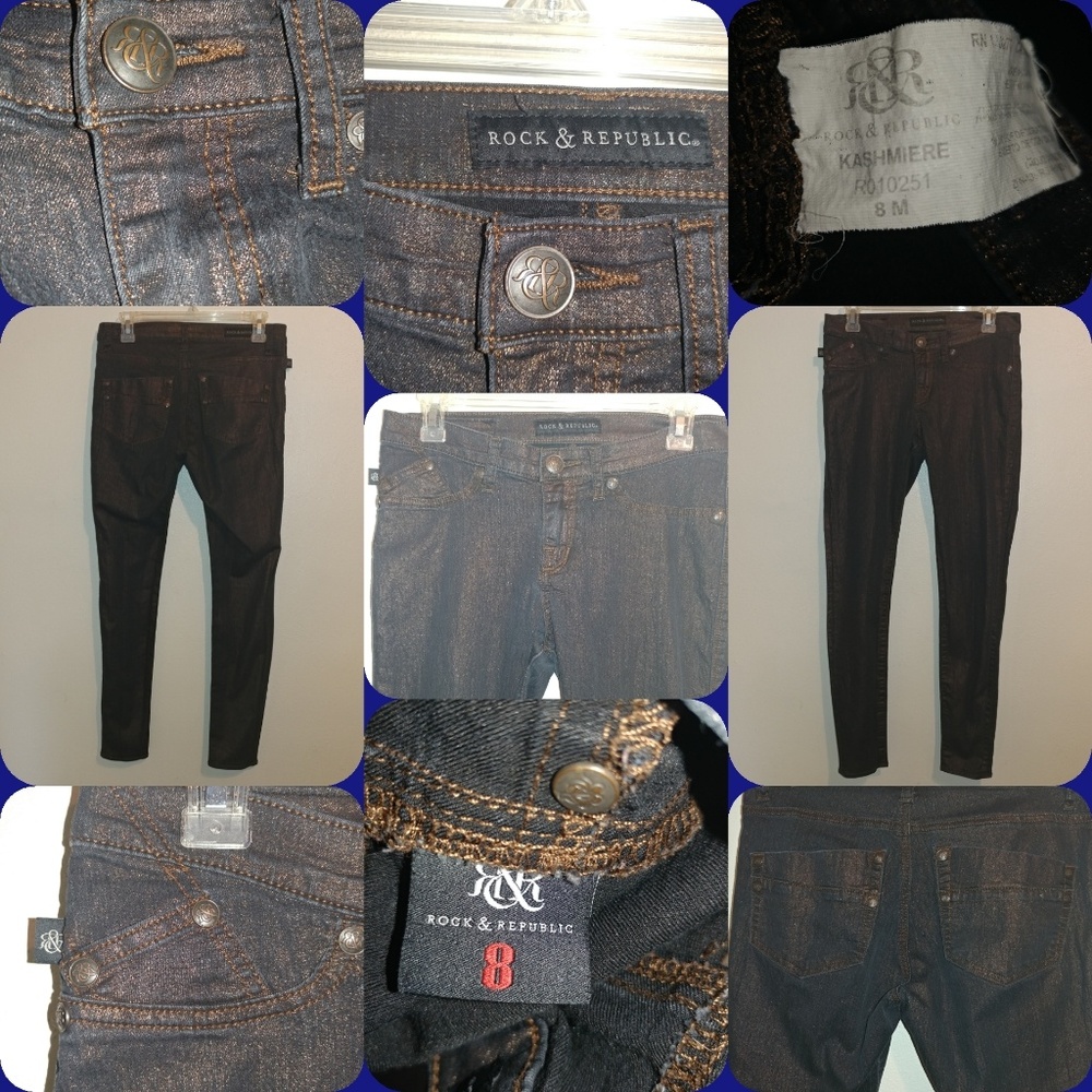 EUC ROCK & REPUBLIC JEANS SIZE 8